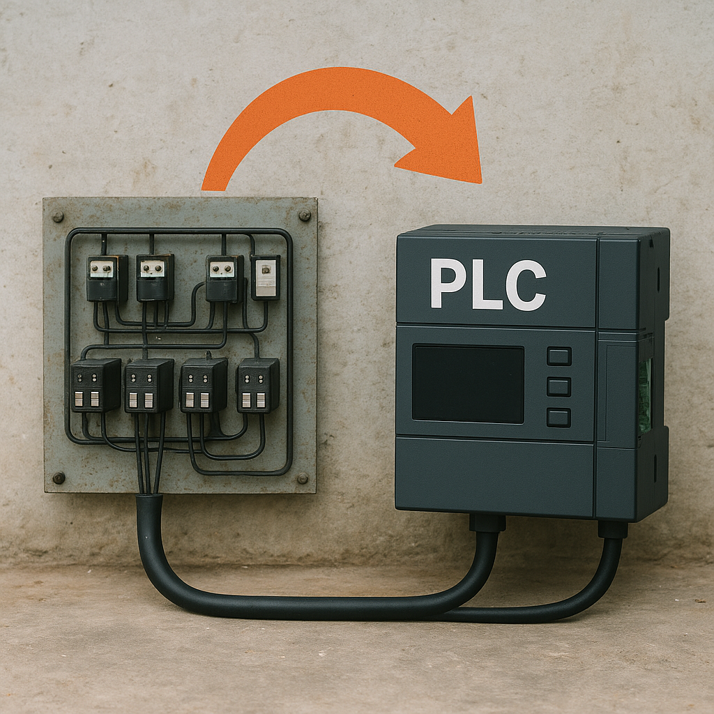 تاریخچه PLC؛ از تابلوهای رله‌ای تا مغز متفکر صنعت مدرن