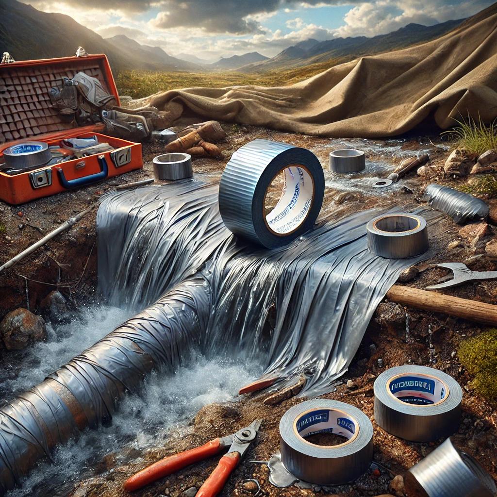 چسب برزنتی در شرایط اضطراری: از تعمیر موقت لوله‌ها تا ساخت پناهگاه‌ها