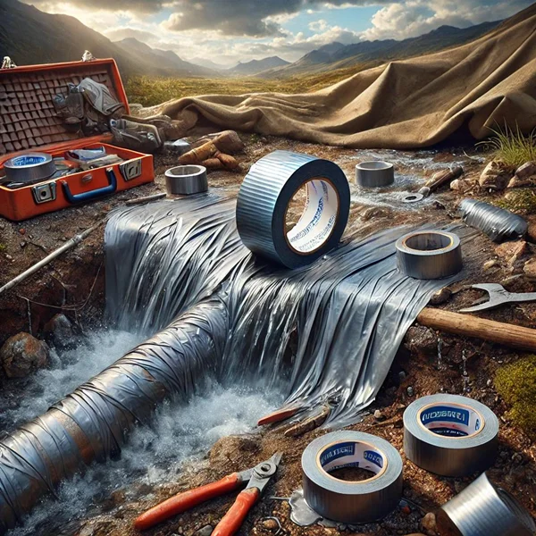 چسب برزنتی در شرایط اضطراری: از تعمیر موقت لولهها تا ساخت پناهگاهها