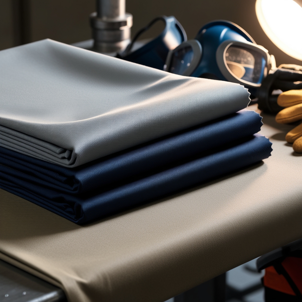 راز دوام و ایمنی پارچه‌های ضد اسید پلی‌استر پنبه در صنایع شیمیایی و نفتی