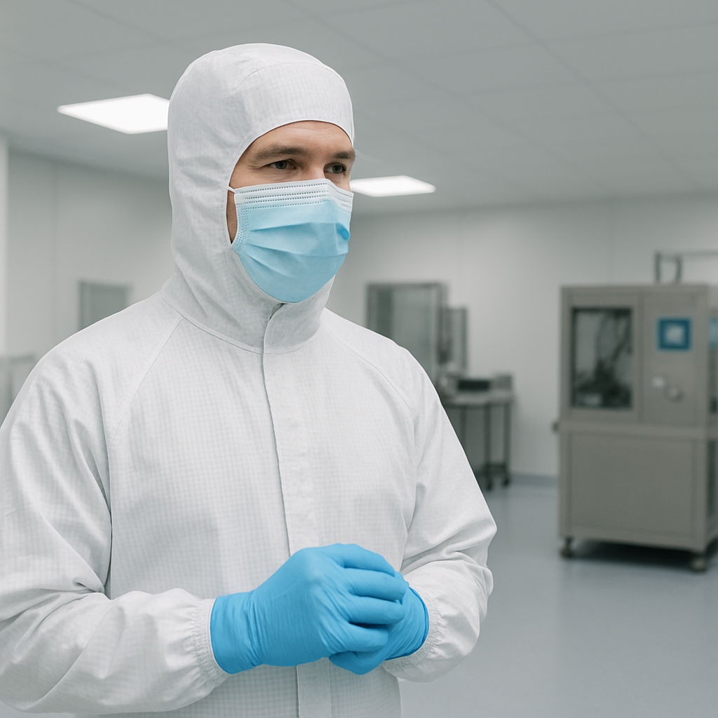 تأثیر جنس پارچه لباس کلین روم بر ایمنی، بهداشت و راحتی کارکنان