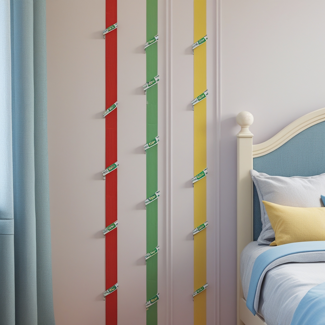 استفاده خلاقانه از چسب برق تاپ رول برای ایمن‌سازی سیم‌ها در اتاق کودک