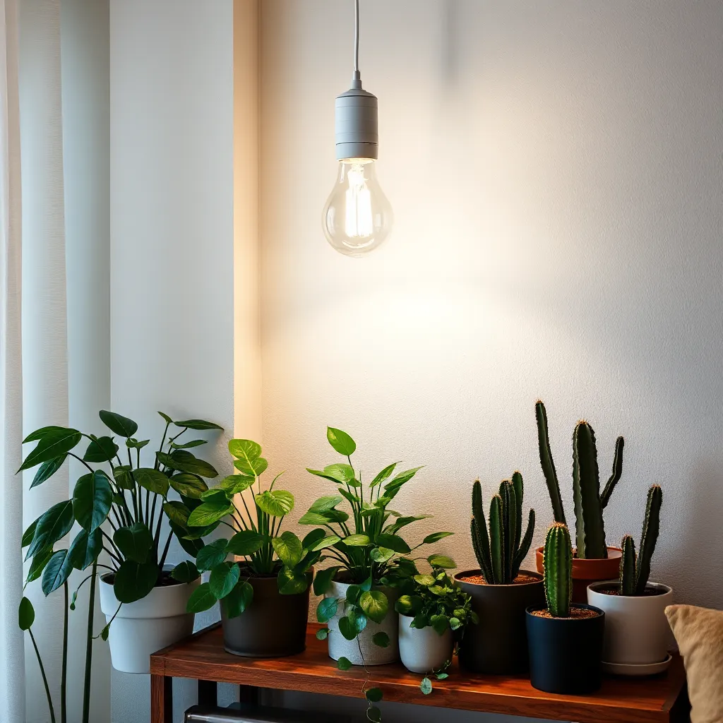 استفاده از لامپ کم‌مصرف در فضای سبز خانگی؛ نجات‌دهنده‌ی گیاهان در آپارتمان‌های کم‌نور!