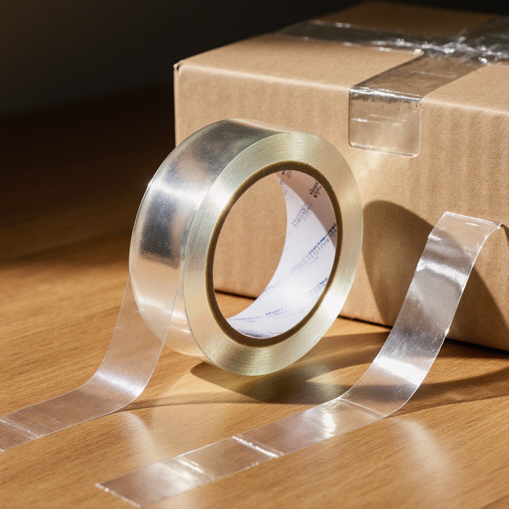 نقش چسب کریستالی در بسته‌بندی شفاف و حرفه‌ای