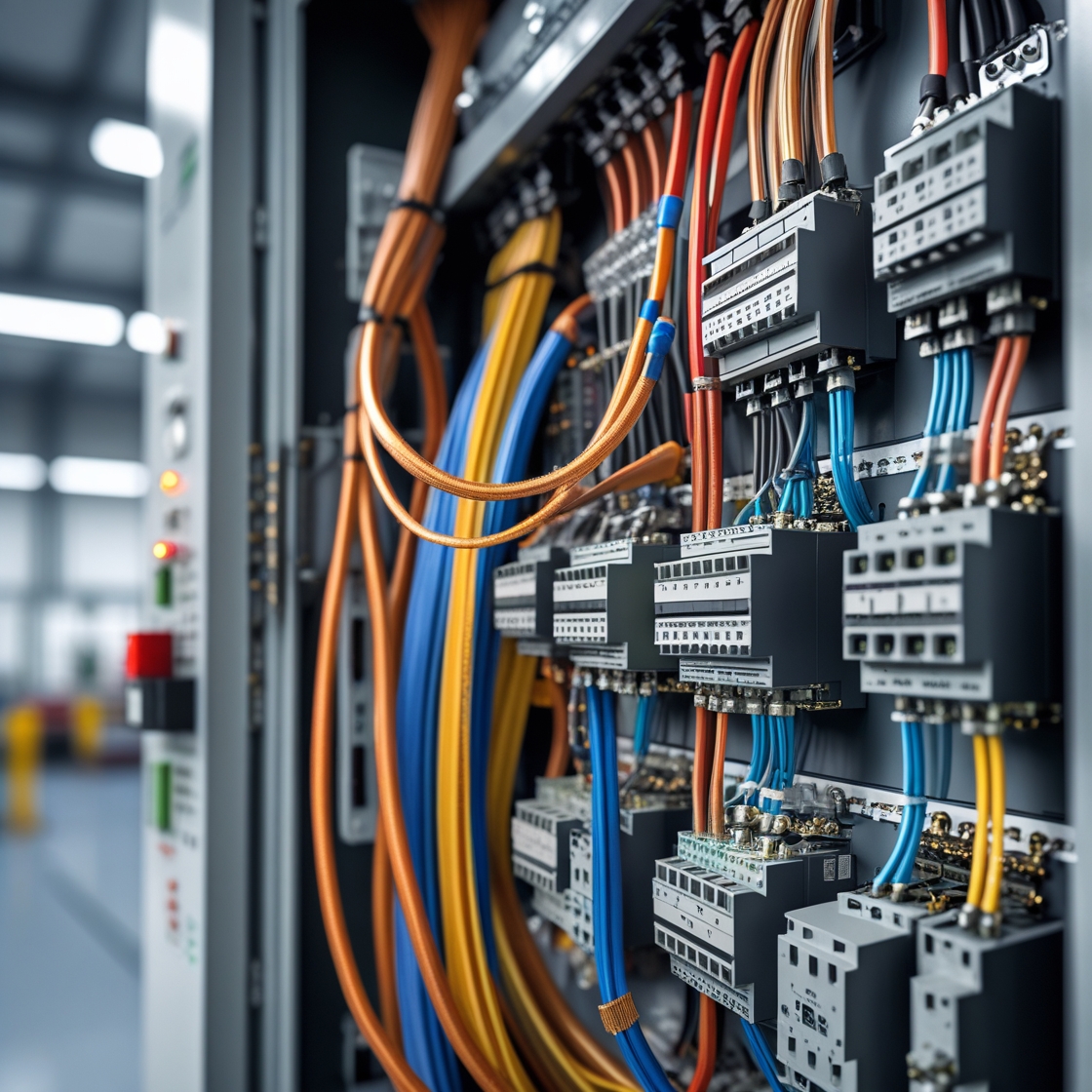 استفاده تخصصی سیم افشان در تابلوهای برق صنعتی و تجهیزات کنترلی با ارتعاش بالا