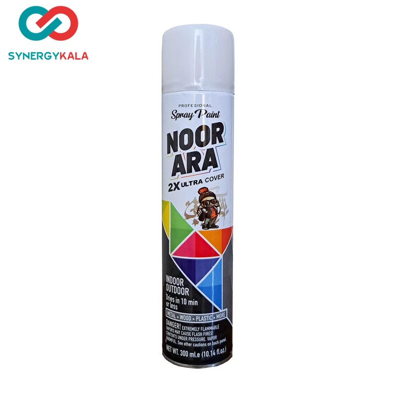اسپری رنگ نورآرا سفید براق