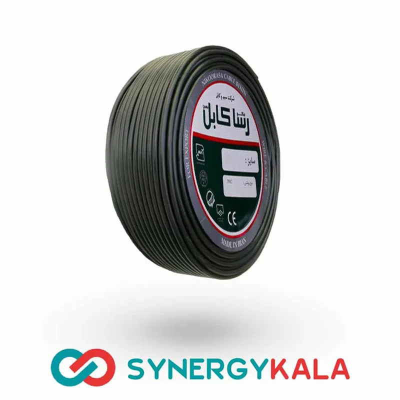 کابل افشان 1.5*2 رسا کابل حلقه 100 متری